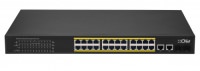 CNet CGS-2422SP 24 Port Full Gigabit PoE + 2xPort RJ45 Uplink + 2xSFP PoE Switch 300W - 1